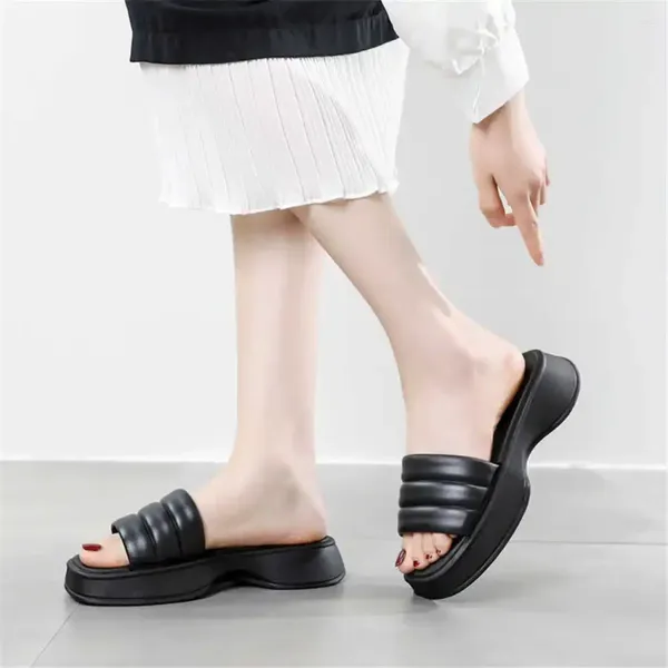 Pantoufles noires foncées pour femmes, sandales, taille 34, chaussures plates, baskets de Sport S, spécial large, Snackers décontractés, jolies