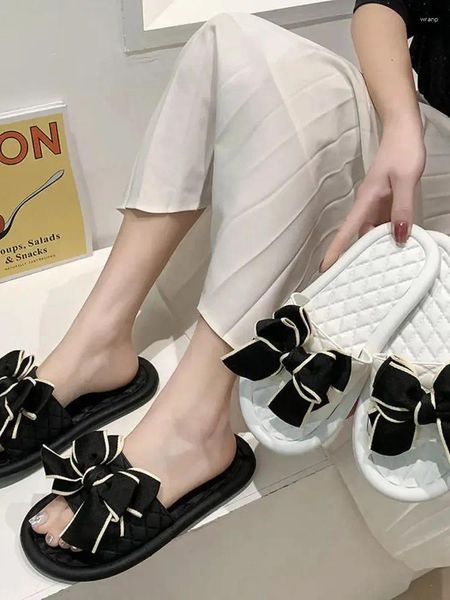 Zapatillas Tada de lazo para mujeres que usan zapatos de mujer de moda salidas versátiles de verano que vive en