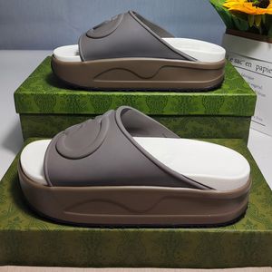 Slippers Brand Designers Women Ladies Hollow Platform Sandals Sandale de diapositives féminines avec lnterlocking g Belle Sunny Beach Woman Chaussures 356