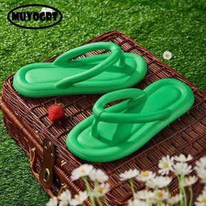 Slippers Snoep Kleuren Zomer Strand Slippers Voor Vrouwen 2023 Nieuwe Zachte Bodem Platform Vrouw Comfy Antislip Platte Slide sandalen H240322