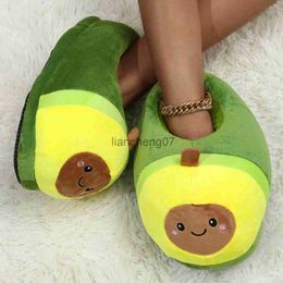 Slippers Cartoon Avocadodo Ontwerp Pluche Winter Damesschoenen Indoor Huis Katoenen Slippers Jonge Meisjes Studenten Snoep Gekleurde Slippers x0916