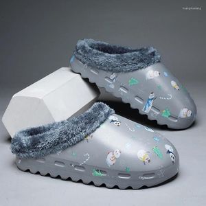 Slippers Casual schoenen voor mannen Dikke bodemronde Toe de flexibele waterdichte comfortabele trendy niet-match niet-slip slijtage-resistent