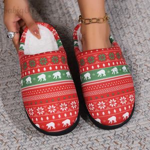 Pantoufles Noël moelleux pantoufles femmes maison en peluche concepteur chaussures d'hiver dames 2023 Chic élégant décontracté ours plate-forme fourrure diapositives chaud T231125