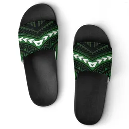 Slippers Cloud Plateforme Men's Non-Slip Bathroom Tlip Flip-Flip Flip Soft Sole Polynesian Design Indoor Sandals Beach Outdoor Slide