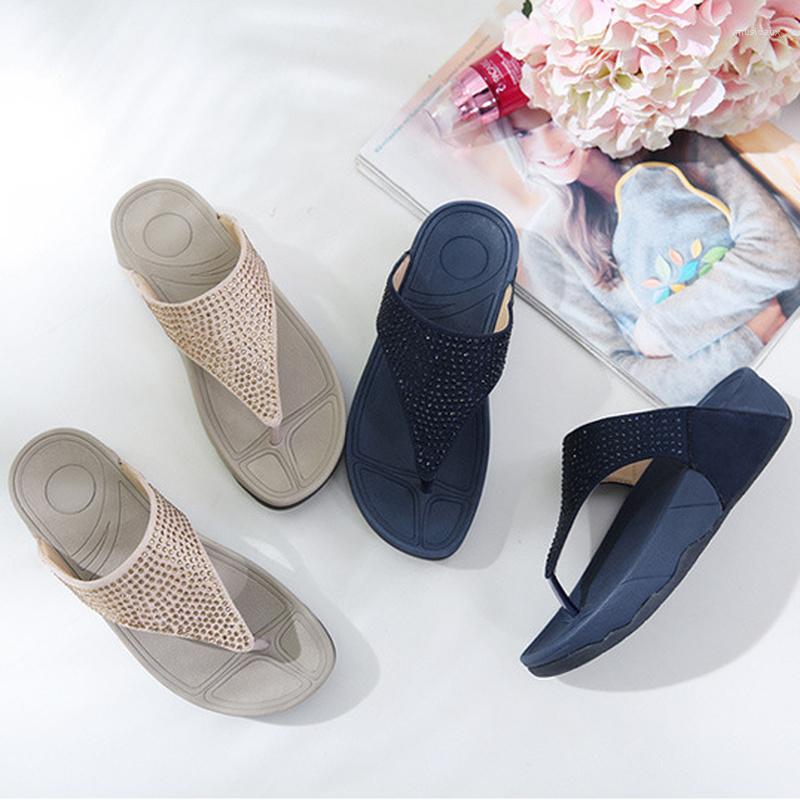 Slippers Comemore Summer Shoes Women 2023 Flip Flops Casual Beach Ladies Sandals Platform Comfortable Soft Sole Slipper 41