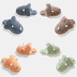 Slippers Comwarm Winter Pluche Slippers geel groen Vrouwen Slippers Warm Paar Katoenen Schoenen Thuis Antislip Slaapkamer Platte Schoenen maat 36-45