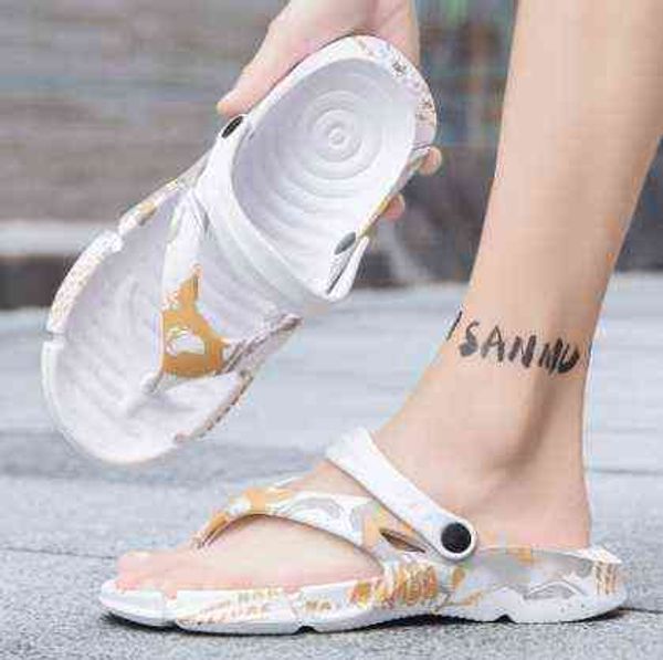 Slippers Coslony Men Luxury Brand Femmes d'extérieur Eva Eva Non-Slip Bath Summer Shoes Flip Flops for 220302