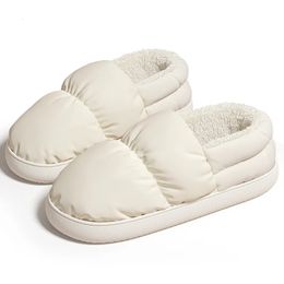 Chinelos de algodão sapato saco de inverno salto casa impermeável sapatos de sola grossa de pelúcia chinelos quentes 231101