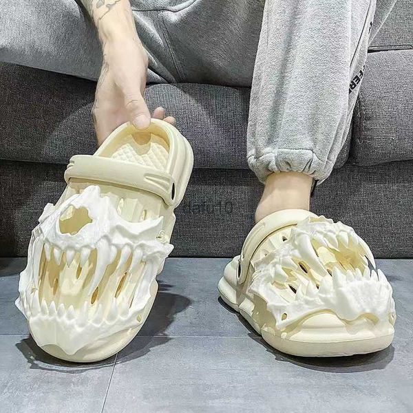 Zapatillas de diseño personalizado para mujer, sandalias de espuma EVA con agujeros de goma, zapatos Unisex clásicos para jardín y exteriores, zapatillas de verano 2023 para hombre HKD230821