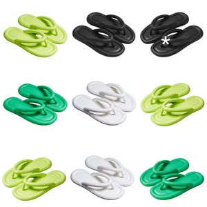 Pantoufles Designer pour nouveau produit été femmes blanc noir vert confortable tongs pantoufles sandales mode-045 femmes diapositives plates en plein air 22 Comtable s