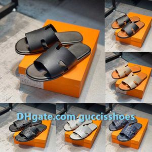 Slippers Designer lederen sandalen Flip Flop Heritage Kalfsleren sandalen Zomer Lui Grote strand Casual dia's