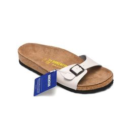 Pantoufles de luxe de styliste Birkinstocks, sandales allemandes Boken, chaussures de Madrid pour femmes, sandales de plage en liège, AULF 1 SQUC