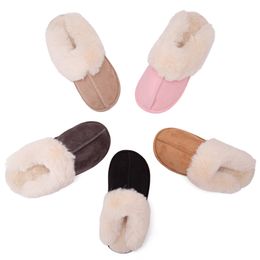 Livraison gratuite Slippers Designer Slides pour hommes Femmes Sliders Slide Fur Slide Pink Black Beige Furry Slipper Mens Chaussures Femmes Winter Snow Indoor Outdoor Sneakers