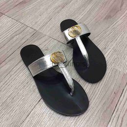 Slippers Designer Slippers dubbele G string Flip Flop Merk vrouwen Slides Nieuwste sandalen Mannen Vrouwen Schoenen Zomer Strand Indoor Outdoor Slide Flat Classic Slid J230614