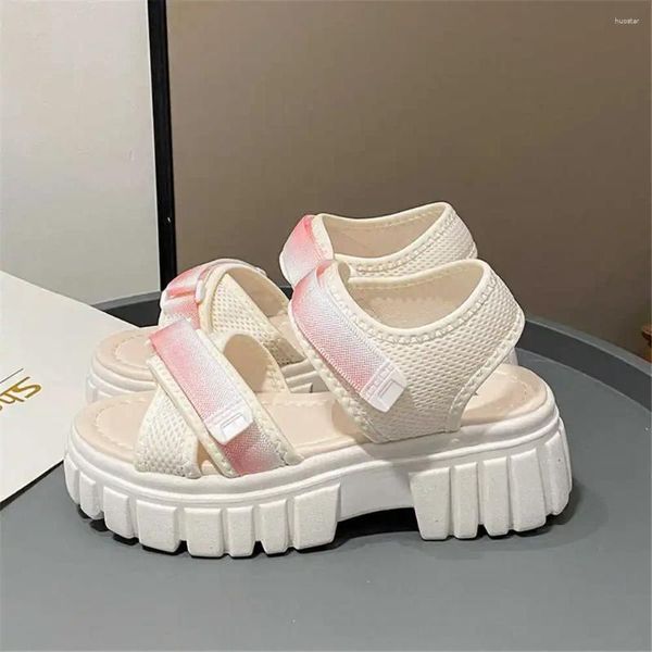 Zapatillas no resbala nariz redonda zapatillas de deporte blancas de verano para mujer chanclas zapatos de mujer sandalias tipo deportivo