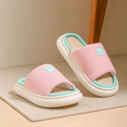 Slippers Eva Flax Flover Pantres pour femmes Summer Female Corean Indoor Home Slipper Medies Soft Sole Confort