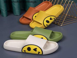 Slippels Face slippers voor vrouwen zomer schattige dia's paren familie huizen schoenen eva dikke zool badkamer slippers mannen chaussure femme 020423H2076702