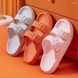 Slippers Fashion Boucle épaisse plate-forme femme Home Soft Sole Eva Cloud Slides Sandals Femme 2024 Été Non Slip Beach Flip Flops