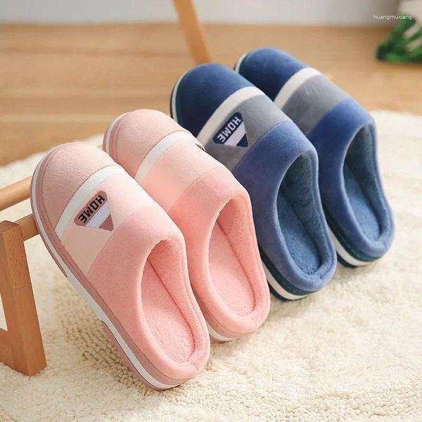 Slippers Fashion For Hommes Femmes Luxury Mesdames Hiver House Chaude chambre Indoor Chambres de plate-forme non glissée Chaussures Homme à la maison