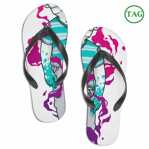 Zapatillas de moda zapatillas de pieles para mujeres patrones y colores personalizados para habitaciones de hotel en la playa Slipper Woman Casual Shoess Y18