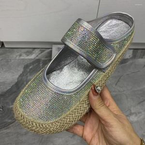 Slippers Fashion Rhinestone Women Bling Summer Shoes Flats Sandalen plus maat