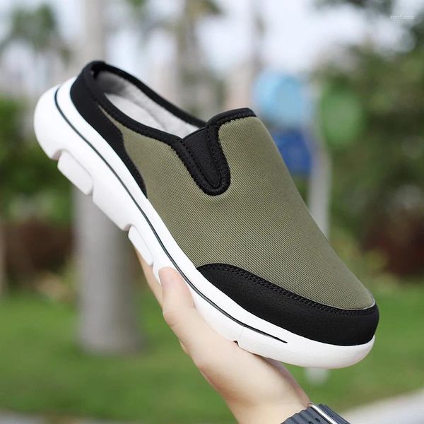 Slippers Fashion Chaussures pour hommes et femmes Light Brepwable Couple Half Outdoor Casual Designer Summer Big Taille 4