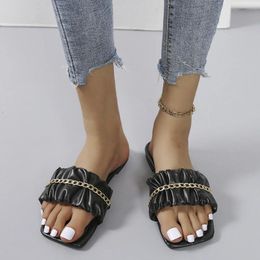 Zapatillas de moda de verano para mujer, zapatos cómodos y transpirables, sandalias planas de playa, calcetines con suelas