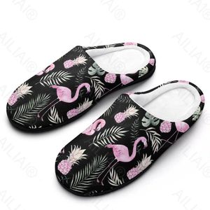 Slippels flamingo (4) sandalen pluche casual bewaar warme schoenen thermische heren dames slipper sneakers anime muilezel