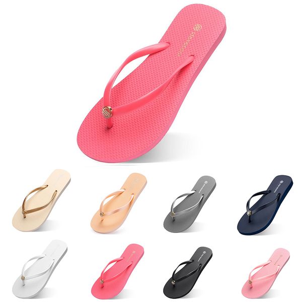 Pantoufles Flip Femmes Flops Mode Plage Hôtel Intérieur Pantoufle Triple Noir Rose Blanc Citron Vert Gris Bleu Femmes Chaussures Two98 s