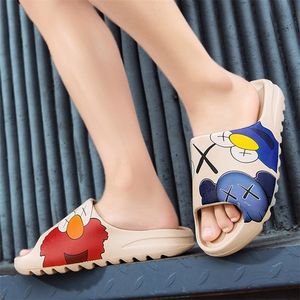 Slippers Voor Jongen Meisje Thuis Schoenen Zomer Vrouwen Slippers Zachte Bodem Unisex Slides Strand Liefde Kids Familie Stijl 220611