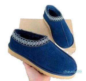 Slippers bont glijdt schapenvacht shearling tazz glijbanen muilezels vrouwen mannen ultra mini platform laars slip-on schoenen suède bovenste comfort