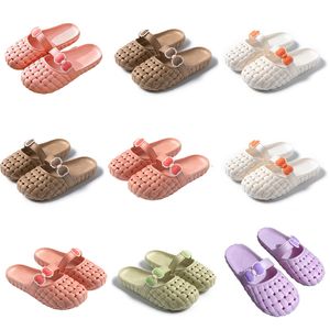 Slippers groen nieuw voor product dames ontwerper zomer witte roze oranje baotou bodem boog slipper sandalen mode-04 dames platte dia's gai outdoor schoenen 955 s s s s