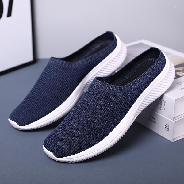 Zapatillas Medio zapatos para hombres y mujeres 2023 Mocasines de verano Zapatillas de deporte casuales Sandalias de moda Estilo Slip On Mesh Pinzas transpirables