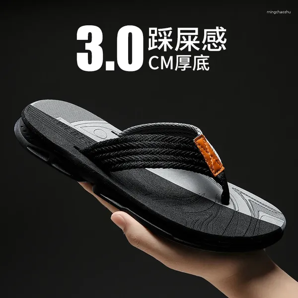 Zapatillas Chanclas para hombre de alta calidad Modelo Hermoso y de moda Fondo grueso colorido para hombres Moda Casual