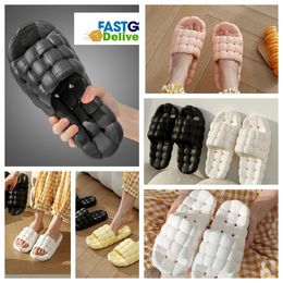 Slippers Home Chaussures Gai Slide Chadow Salle de douche chaude Living Livings Room Doux Confort porte Cottons Slippers Ventilate Femme Mentes Black Rose Blanc