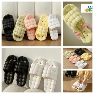 Slippers Thuis Schoenen GAI Glijbaan Slaapkamer Doucheruimtes Warm Pluche Woonkamer Zachte slijtage Katoenen pantoffel Ventileren Dames Heren roze wit