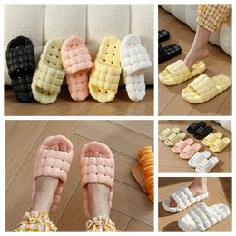 Pantoufles Maison Chaussures GAI Diapositives Chambre Salle De Douche Réchauffe Peluche Salon Doux Porter Cotons Pantoufles Ventiler Femme Homme Rose Blanc