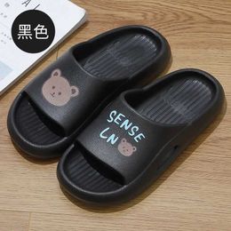 Slippers House Femme Summer Bage Slides Teddy Bear Indoor Kai mignon non glindage Eva Sandales Home Men Male Mase Ladies Chaussures Femme01kqdz H240322