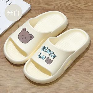 Pantoufles Maison Femme Été Plage Diapositives Ours En Peluche Intérieur Kai Mignon Antidérapant Eva Sandales Maison Hommes Hommes Dames Chaussures Femelle01PDJP H240322