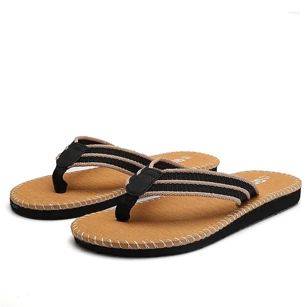 Zapatillas a la llegada de los hombres de verano Flip sandalias de playa de alta calidad zapatos anti-desliz