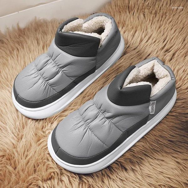 Slippers Indoor House Footwear Couple d'hiver Slip-on Recommandée Trendy All-Match confortable Soft Wear-Resistant non glipt