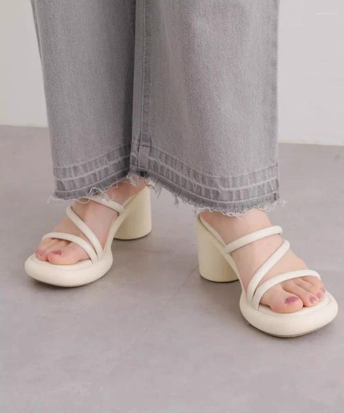 Zapatillas japonesas de hadas Vintage para Mujer, zapatos que combinan con todo, correas finas para exteriores, Zapatos para Mujer, chanclas de verano 2024