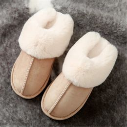 Pantoufles JIANBUDAN peluche chaude maison pantoufles plates léger doux confortable pantoufles d'hiver chaussures en coton pour femmes pantoufles en peluche d'intérieur 231128