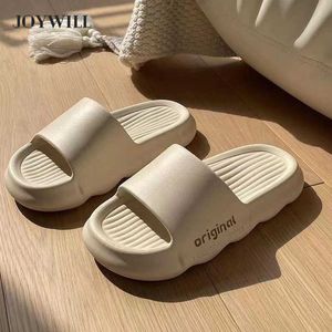 Slippels Joywill Summer Slippers voor vrouwen Antislip Dikke platform Slippers PVC Sandalen Flipflops Beach Fashion Shoes