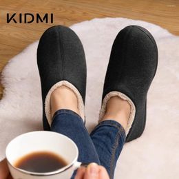 Slippers Kidmi Hiver Indoor Mandons à la maison Femmes classiques Fauz-Bais