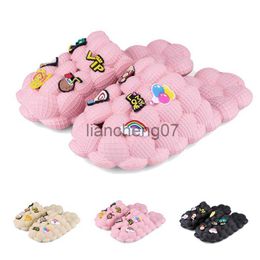 Pantoufles Enfants Bubble Slides Pantoufles Funny Bubble Chaussures Soft EVA Lychee Slides Soft Pillow Spa Pantoufles pour Gym House Pantoufles x0916