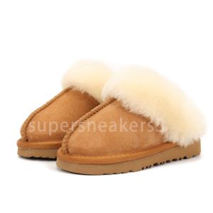 Slippers Kids Tazz Toddler Baby Children Chaussures Designer Chaussures Fur Slides Mouton Shearling Classic Ultra Mini Boot Kid Size 21-35