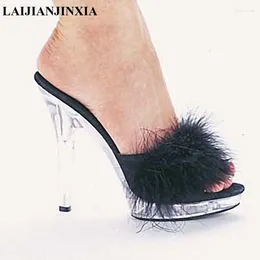 Slippers Laijianjinxia Super professionnelle Chaussures de pole danse mode sexy 13 cm à talons hauts cristallin