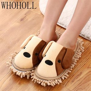 Zapatillas Lovely Dog Home Unisex Dust Mop Cocina Baño Casa Piso Limpieza Zapatos Lindo Cachorro Limpiador Caliente