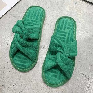 Slippers luxe merk peep teen dikke zool dikke dames slippers groen flat outparts dames slides summer flip flop flops ytmtloy indoor zapato mujer x230519